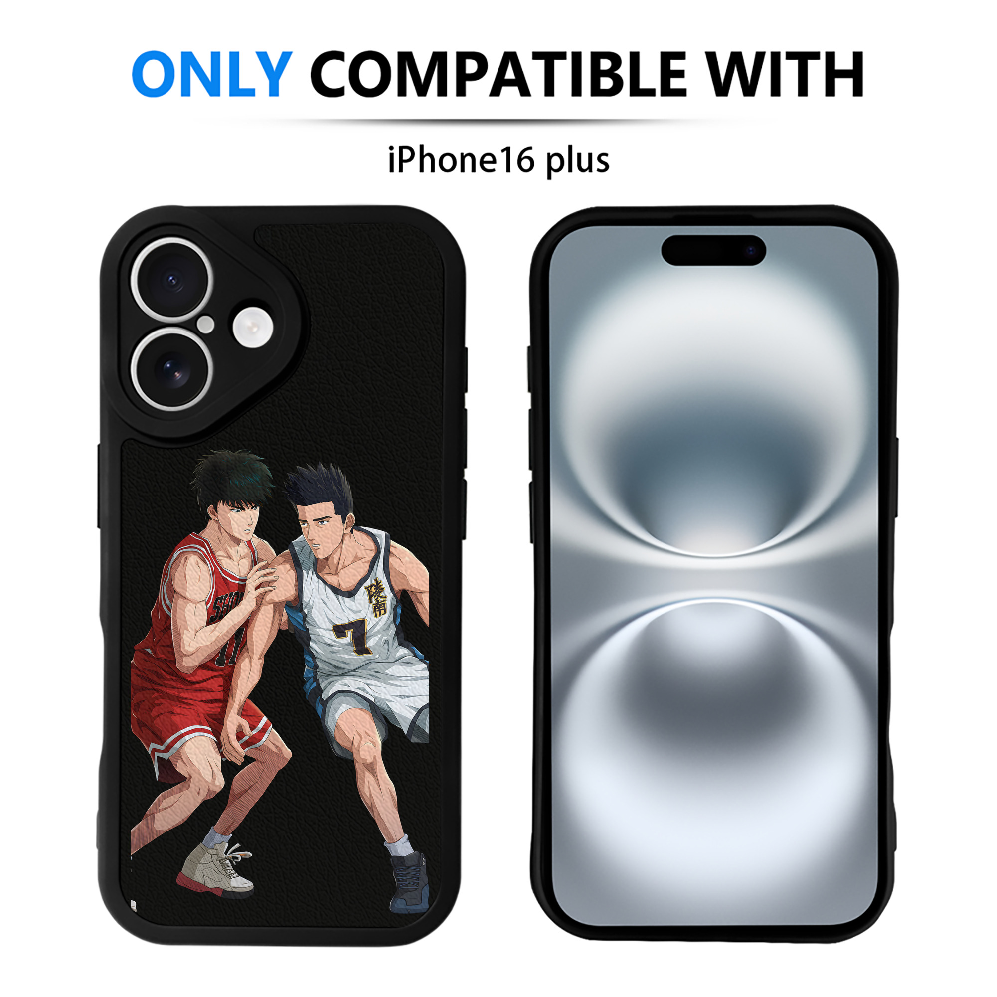 （画像用） SLAM DUNK／スラムダンク 【iPhone 16シリーズ対応】シリコンスマホケース（レザー調） 材質：シリコン